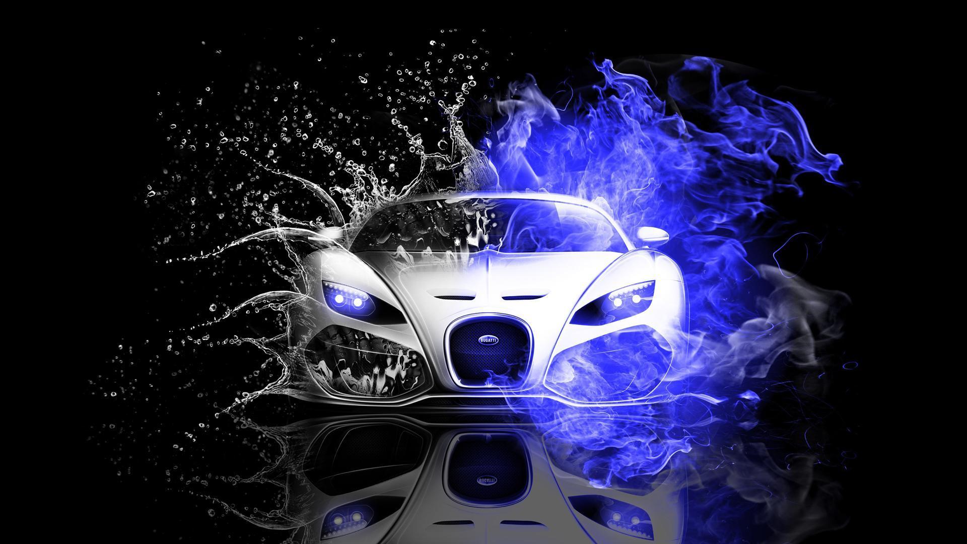 1920x1080 3D Neon Car Wallpaper HD for Android