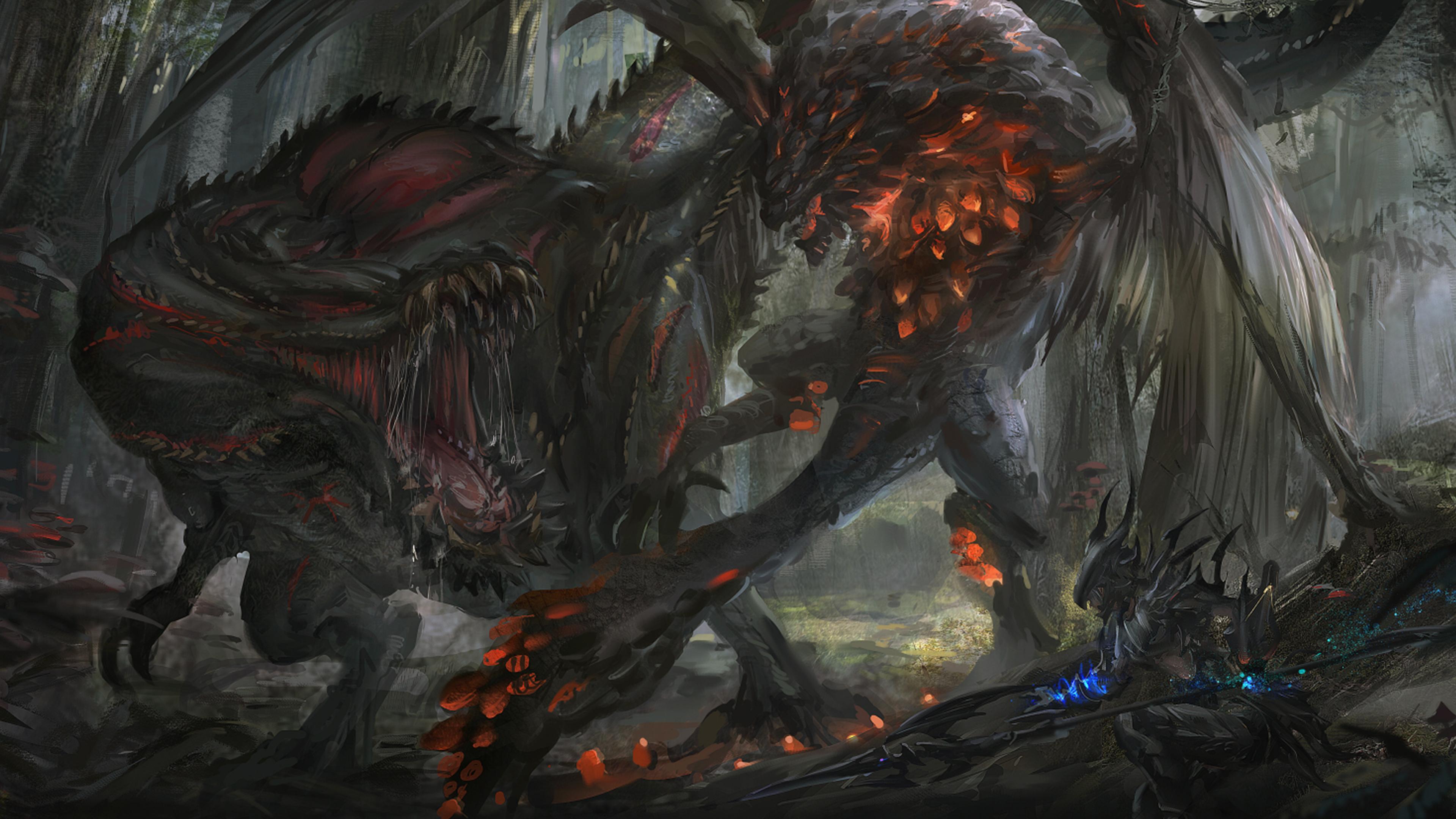 3840x2160 Monster Hunter World Deviljho Wallpaper