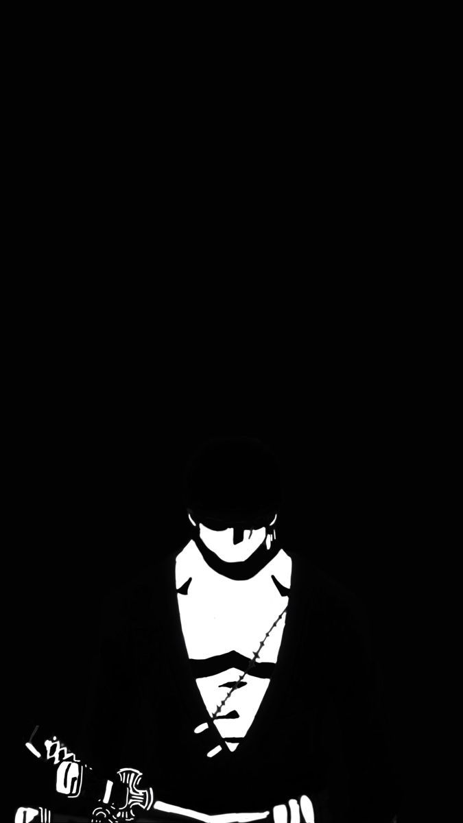 675x1200 Zoro black. Black one piece wallpaper, Dark, Shadow