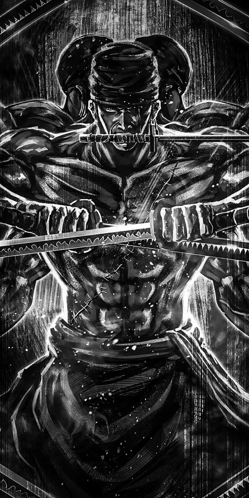 800x1600 1080x1920px, 1080P free download. Roronoa Zoro, anime, black, one piece, zoro, HD phone wallpaper