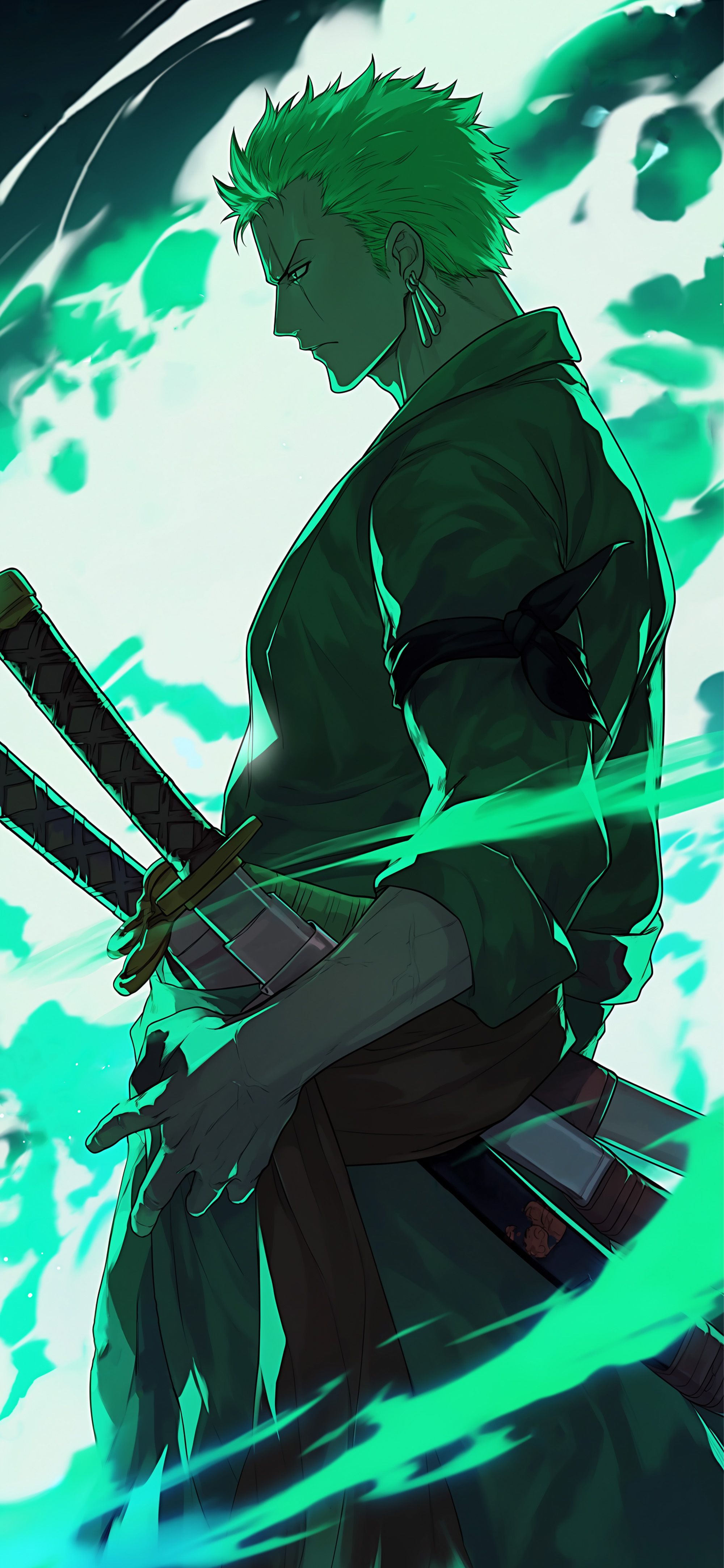 2000x4329 One Piece Roronoa Zoro Epic Style Wallpaper