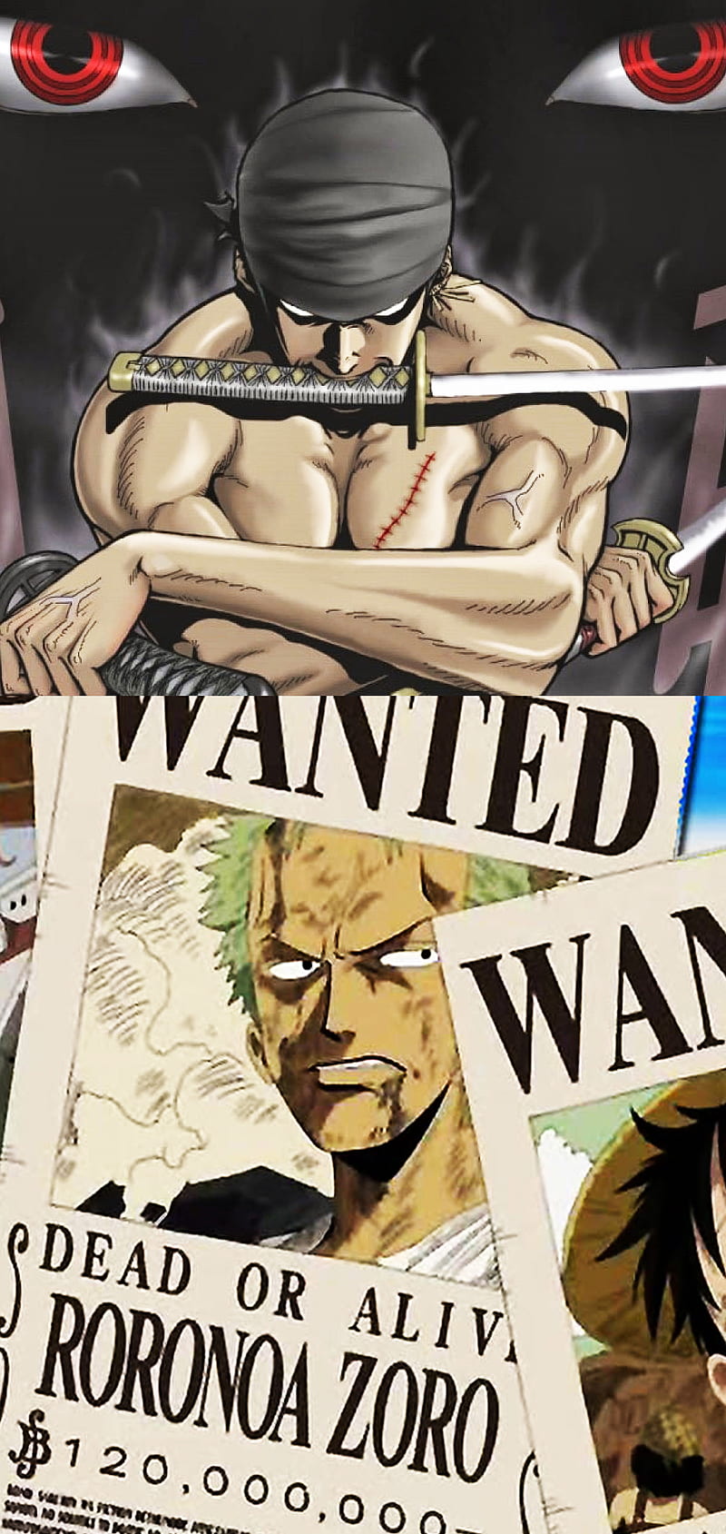 800x1689 Roronoa Zoro, galaxy m honor motorola, motorola one vision, nokia x HD phone wallpaper