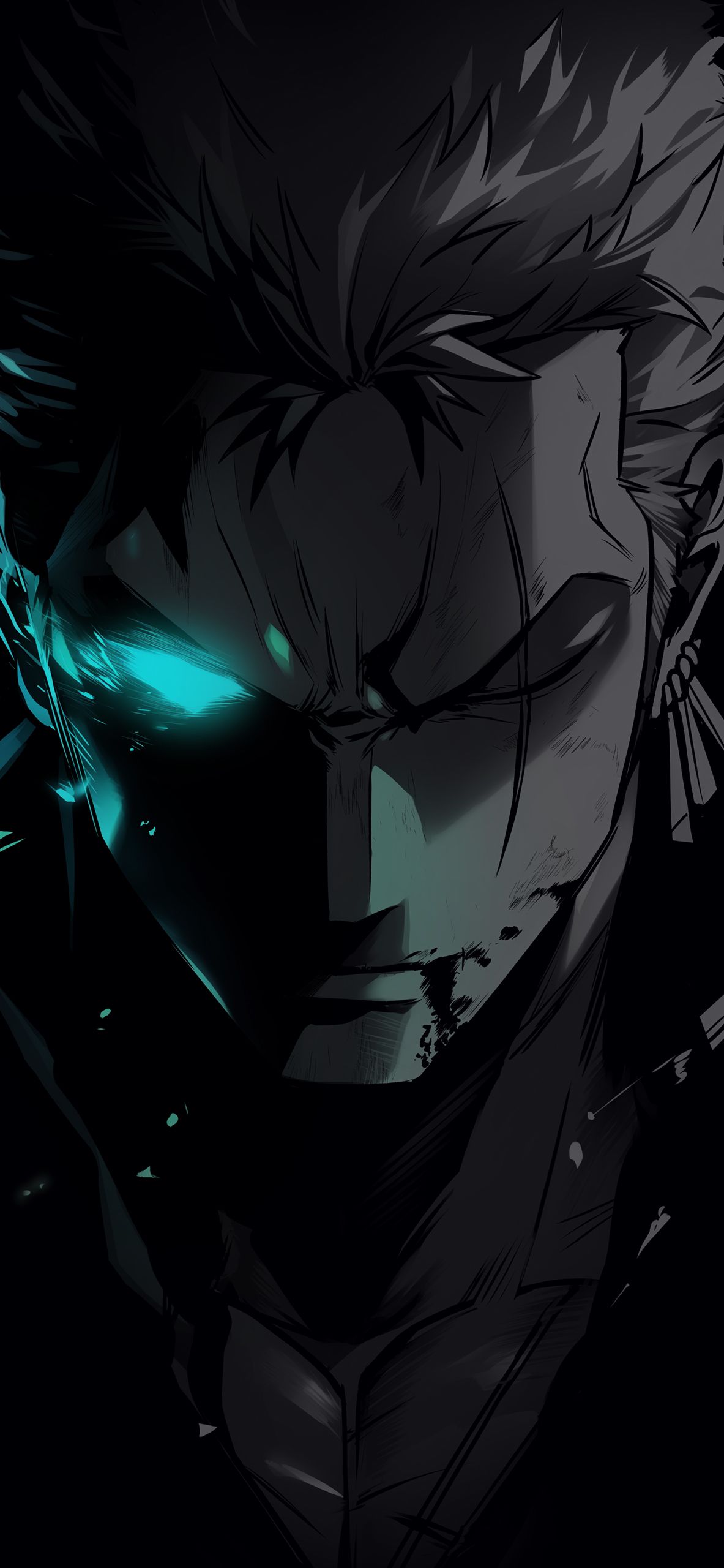 1183x2560 Zoro Dark Phone Wallpaper