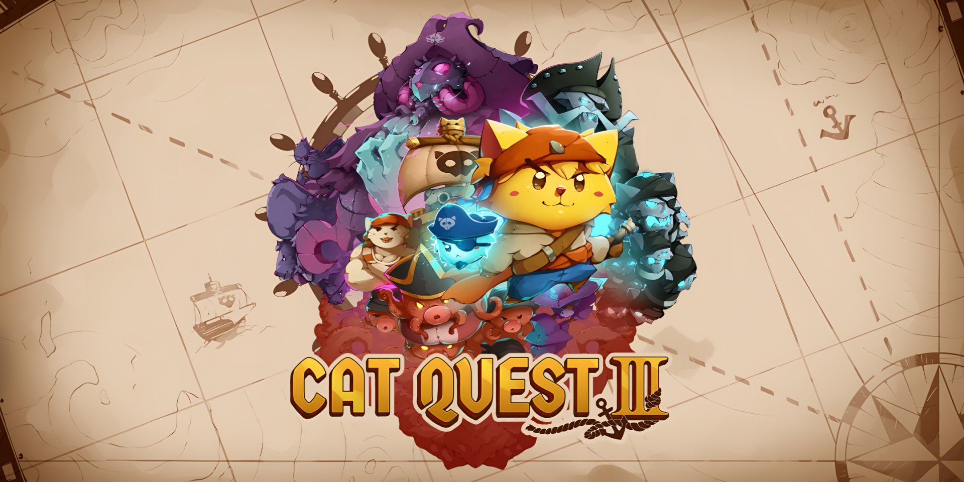 1920x960 HD Wallpaper: Cat Quest III Adventure Awaits!x1080