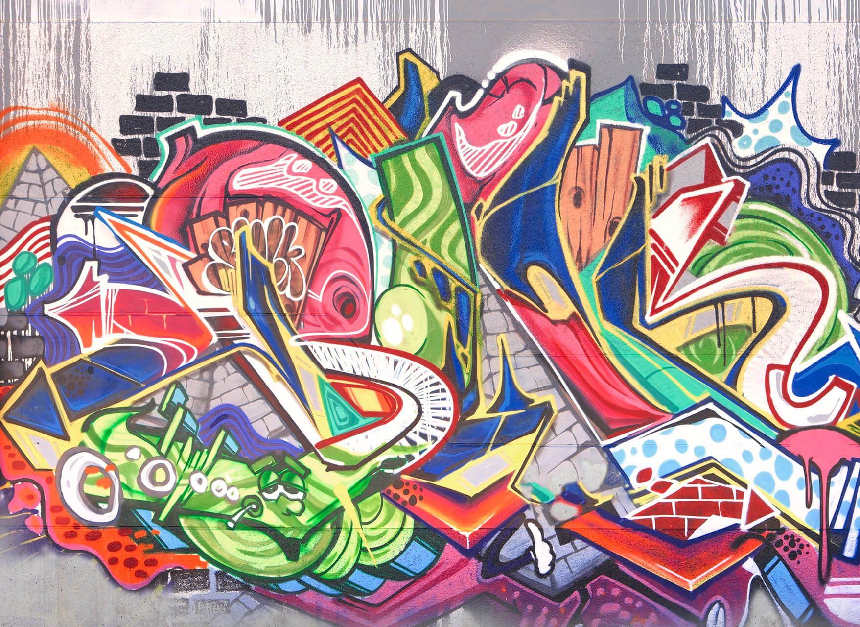 1757x1280 Buy modern wallpaper 'Graffiti'