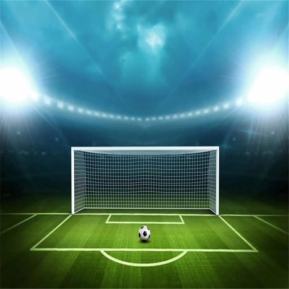 1000x1000 10x10ft Soccer Field Background Football Pitch Goal Post Ball Game Stadium Spotlight Photography Backdrop Sports Club Fitness Player School Match Photo Studio Props Kid Boy Portrait Wallpaper : Buy Online