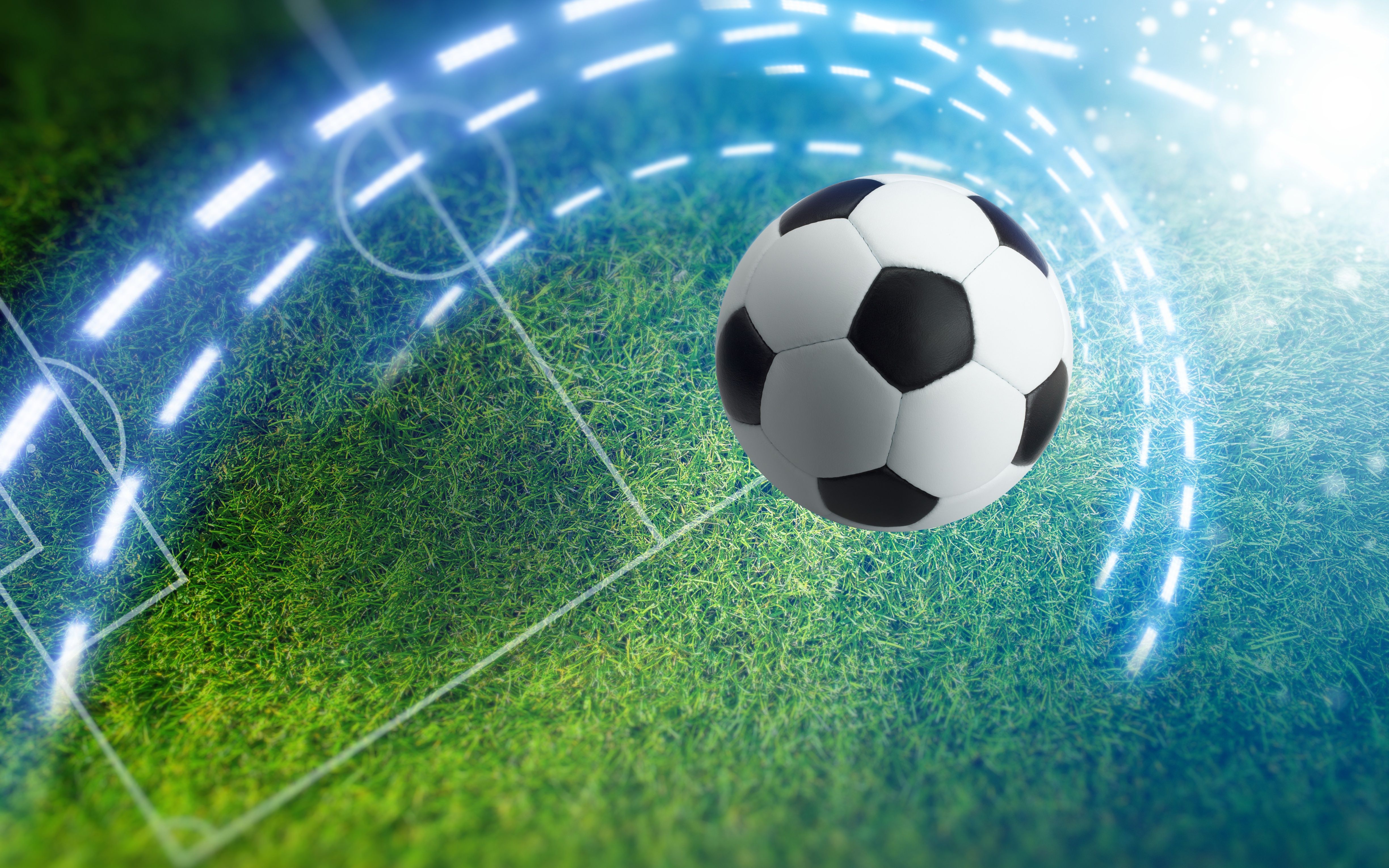 4896x3060 Wallpaper abstraction, football, the ball, art, stadium, stadium, football field, wallpaper. for mobile and desktop, section рендеринг, resolution 4896x3060