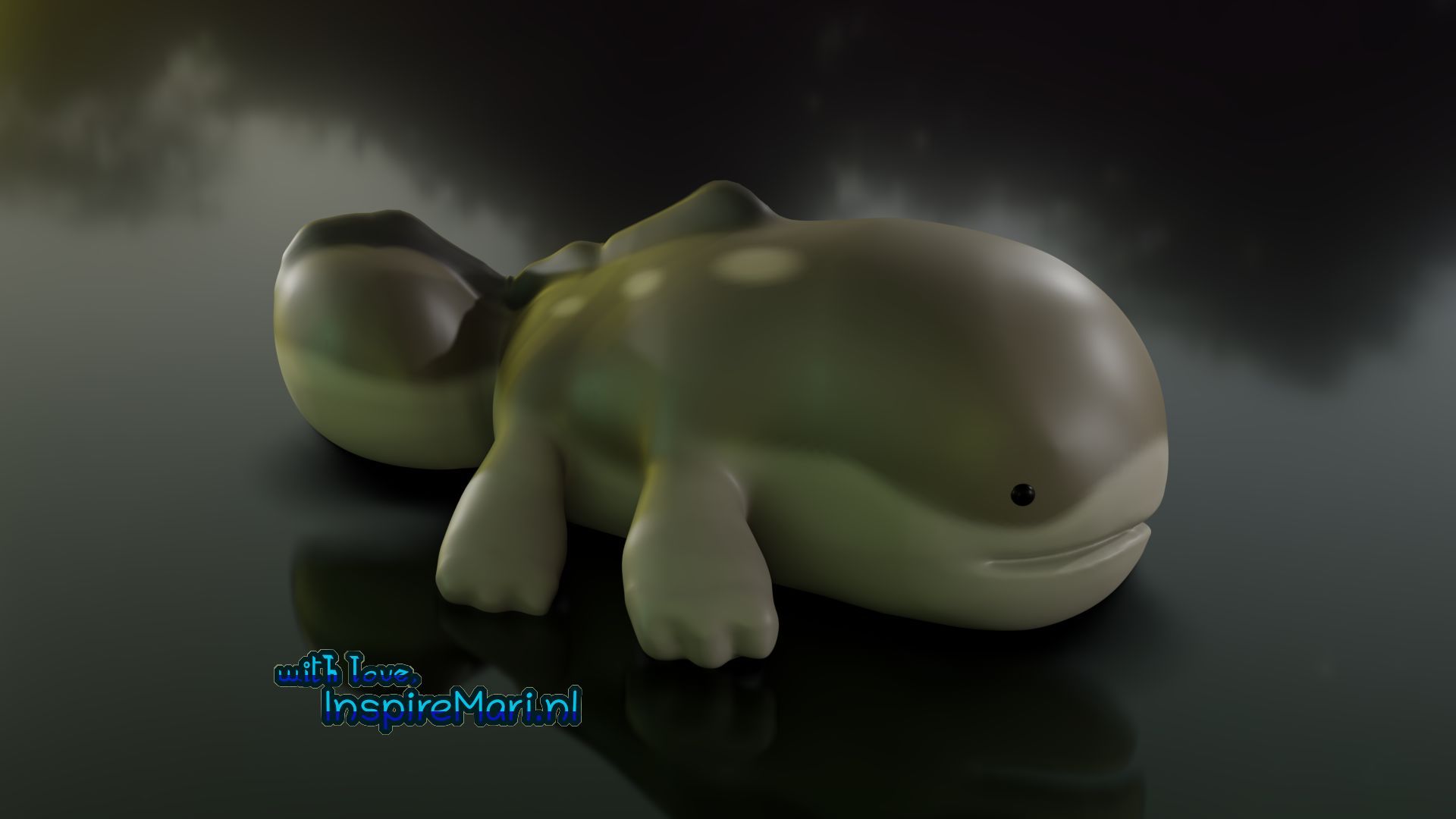 1920x1080 3D Fanart of Clodsire (Pokemon Scarlet and Violet)