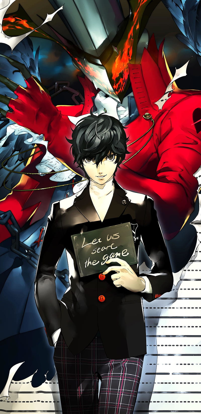 800x1644 Persona 5 ren, ren amamiya, persona HD phone wallpaper