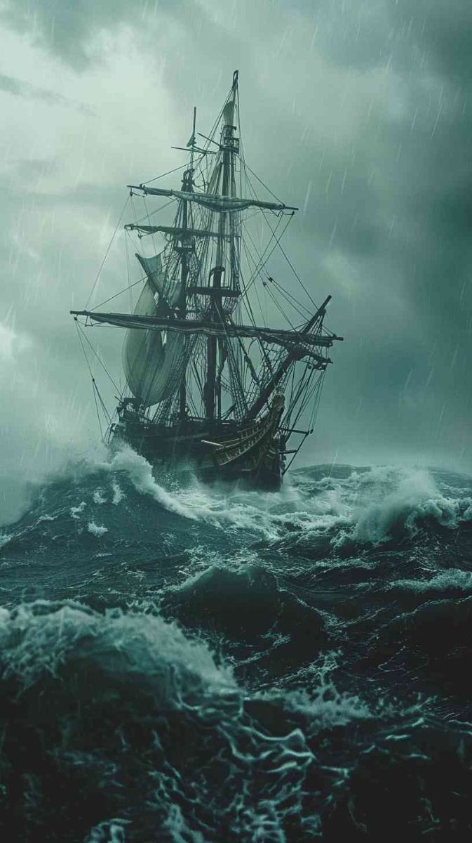 673x1200 Boat Storm Watch Wallpaper 4K HD Wallpaper