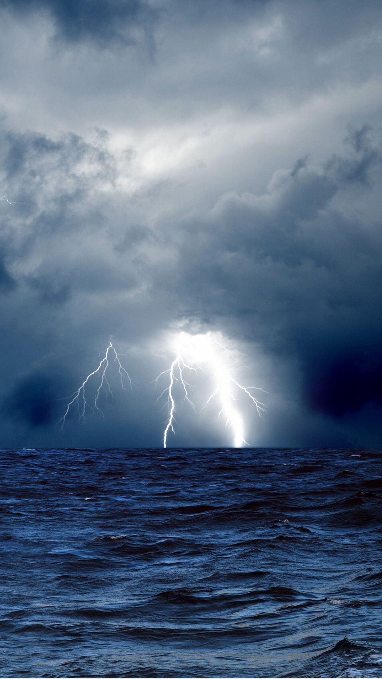 1242x2208 Storm Cloud Sea Wallpaper for iPhone Pro Max, X, 6