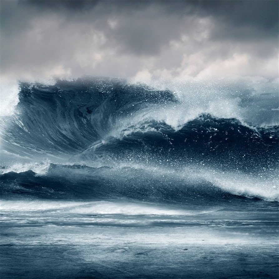 894x894 Amazon.com : AOFOTO 8x8ft Sea Storm Seascape Photography Backdrop Sea Waves Photo Studio Background Tropical Storm Summer Ocean Wave Dark and Gloomy Sky Adult Man Portrait Nature Scenic Photohoot Studio Props