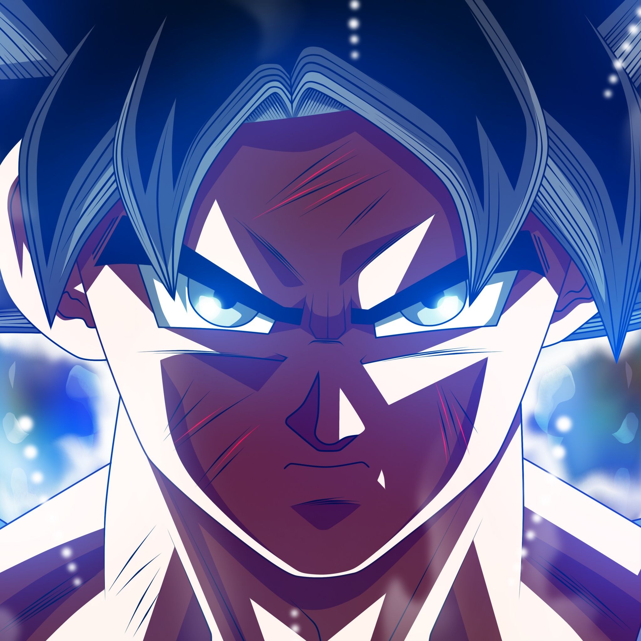 2048x2048 Ultra Instinct Goku Wallpaper 4K, Dragon Ball Super, 5K