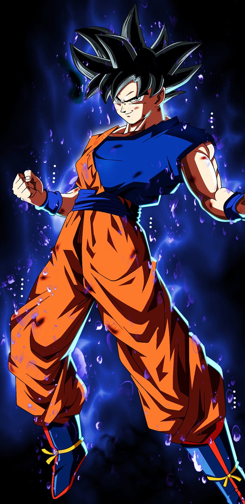 800x1644 Goku Ultra Instinct, dbs, dragonballsuper, fullpower, goku, ultrainstinct, HD phone wallpaper
