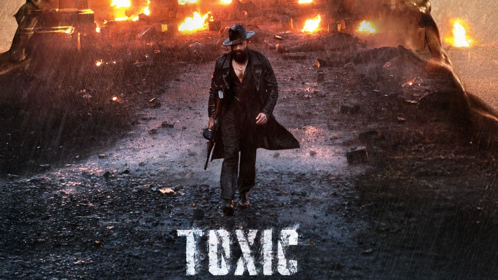 1600x900 Yash FINALLY Announces Toxic Release Date; Burns Down A Town In New Poster