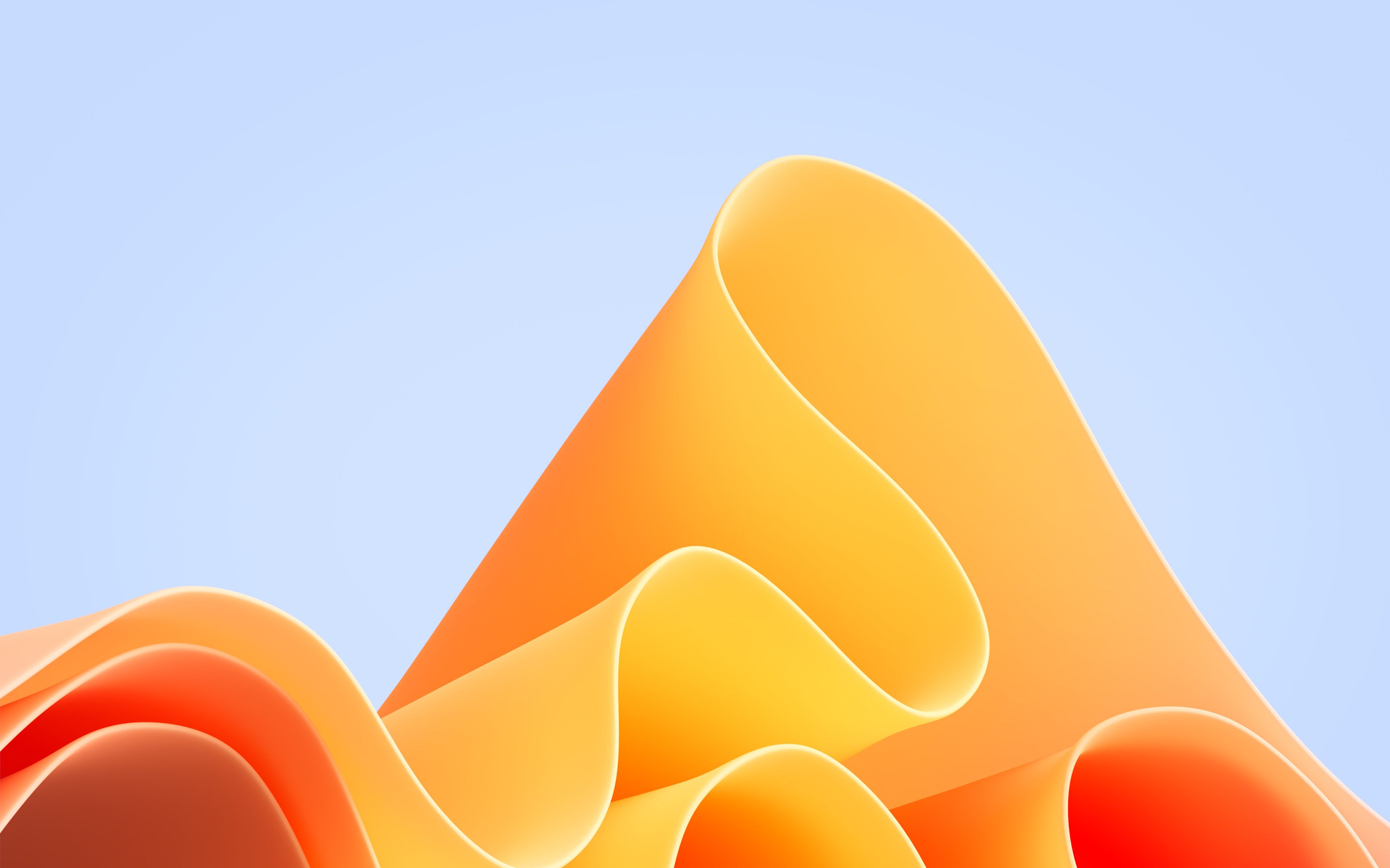 3840x2400 New Windows 11 Color Waves Theme Wallpaper (light & dark versions, 4K original from Microsoft)