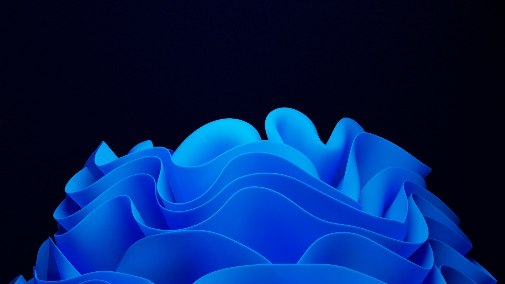 1920x1080 4K Ultra HD Blue Tech Waves. Windows 11 Wallpaper