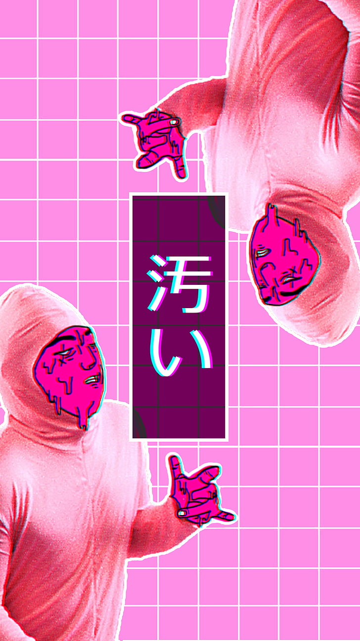 728x1294 Pink vaporwave 1080P, 2K, 4K, 5K HD wallpaper free download
