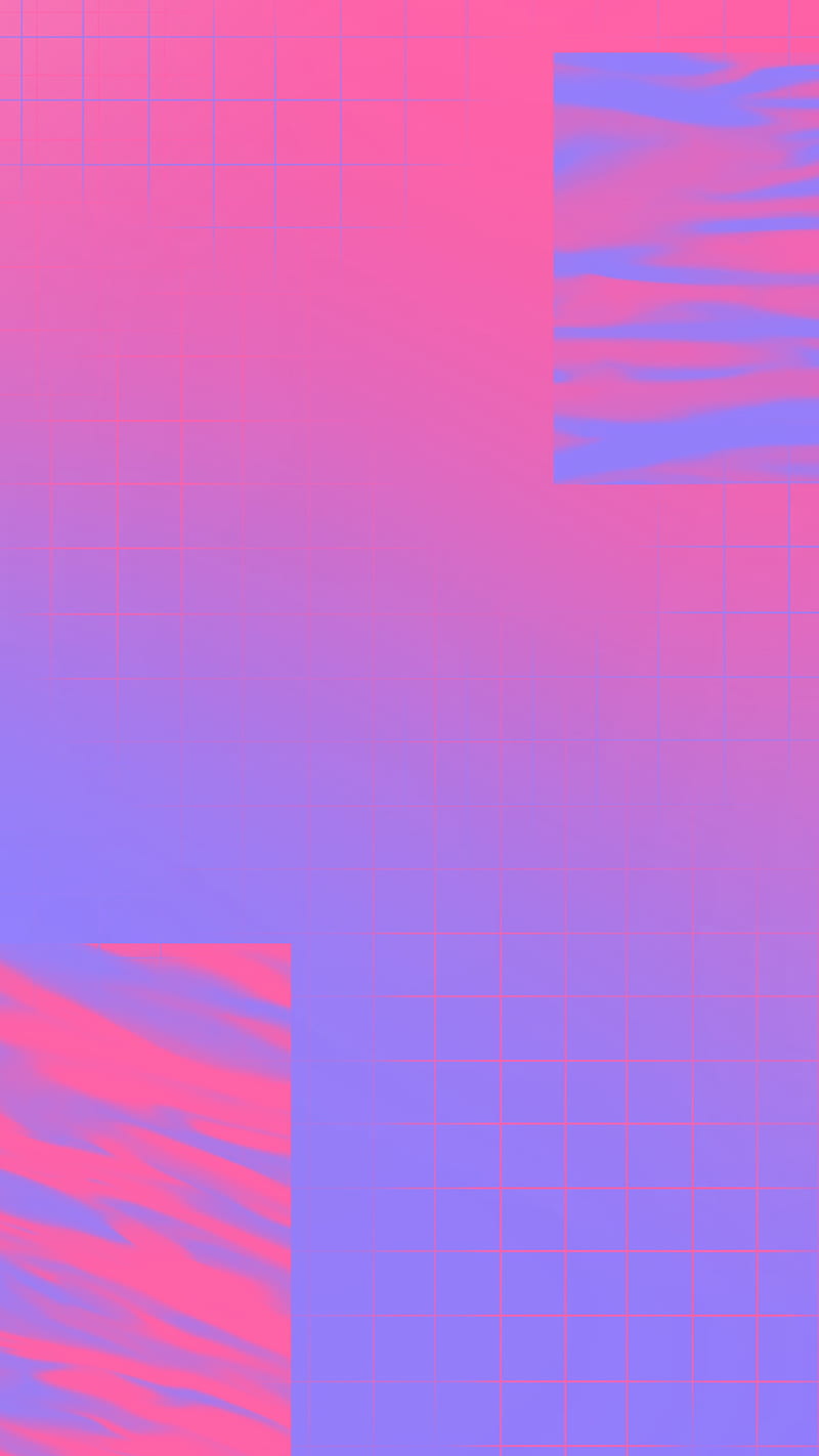 800x1422 Simple vapor pink retro, blue, gradient, purple, retrowave, vaporwave, waves, HD phone wallpaper