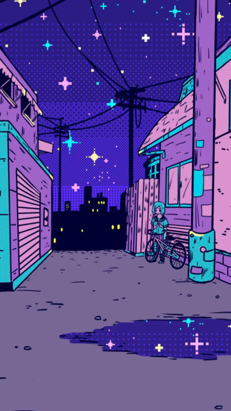 800x1422 Vaporwave, 90s, pixels, late 80s, pink, purple, blue, teal, aesthetic, HD phone wallpaper