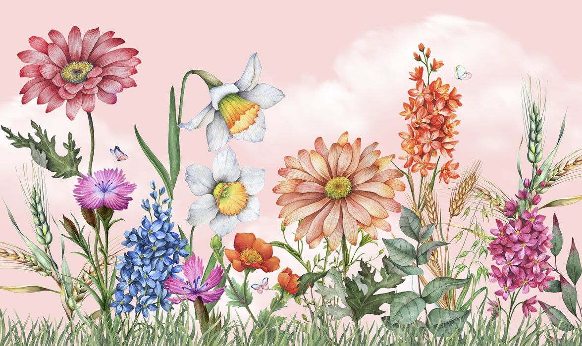 1175x699 Summer Flower Field