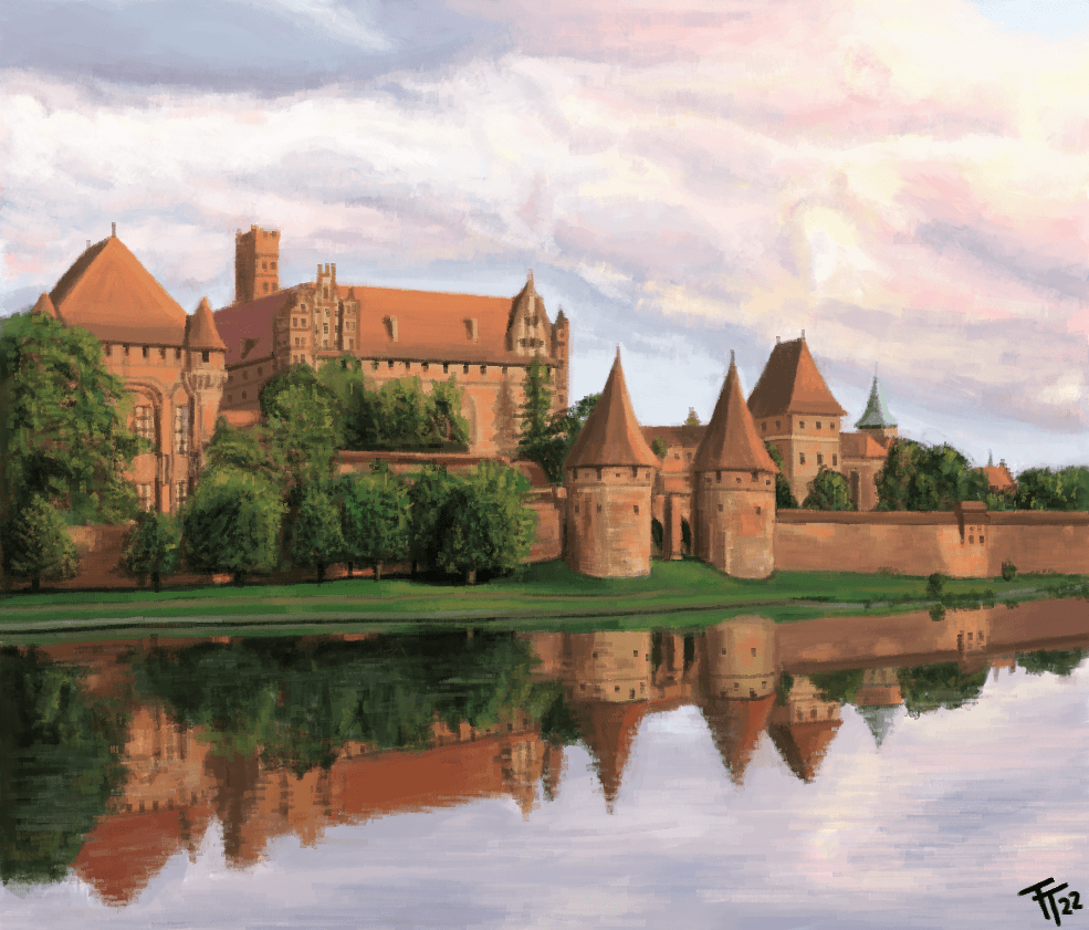 985x841 Malbork Castle, Me, MS Paint, 2022