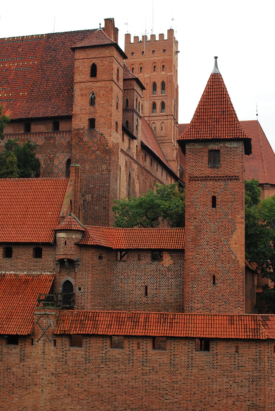 910x1359 HD wallpaper: poland, malbork, castle, the crusaders, knights, sights, history