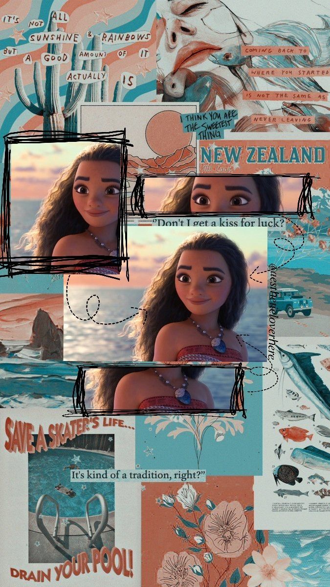 675x1200 Disney Moana aesthetic wallpaper