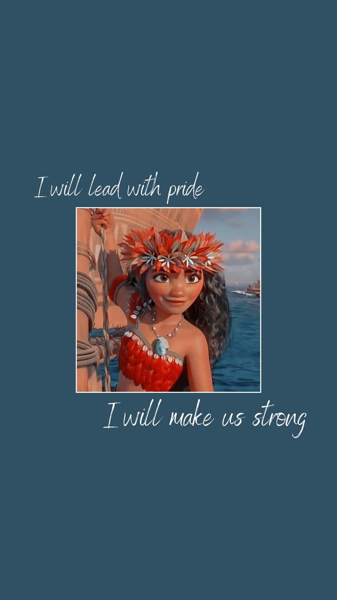 1080x1920 Download Moana Leadershipand Strength Aesthetic Wallpaper