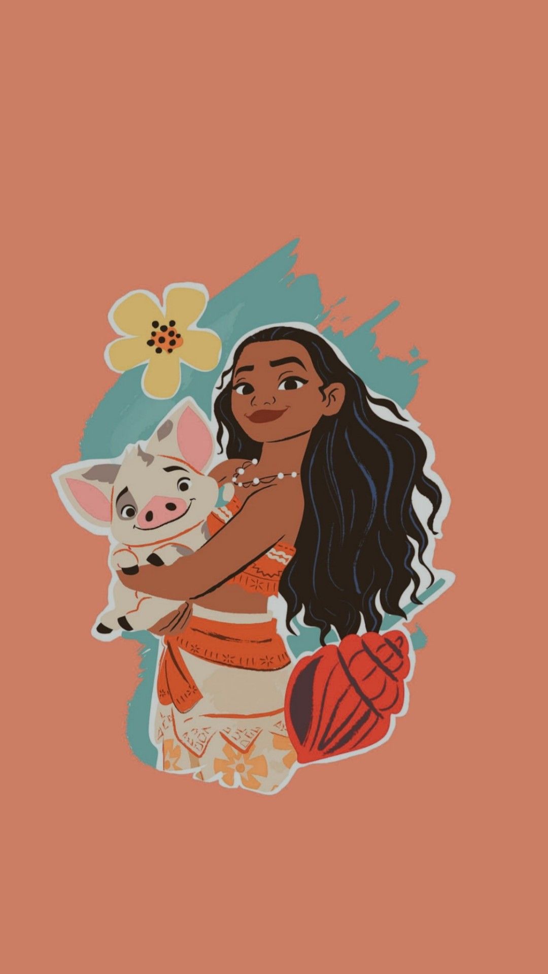 1080x1920 Happy 5th Anniversary To Moana! Here Are Some Lockscreens. Not My Art!! Like Rb If Saved. (late Post)
