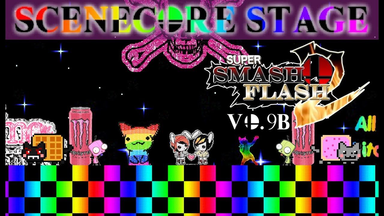 1280x720 Scenecore Stage ( v0.9b ) Mod for Super Smash Flash 2