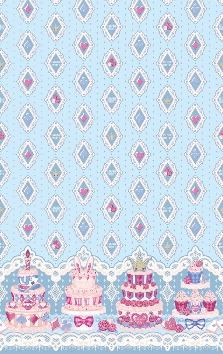 709x1127 Angelic Pretty Wonder Patisserie (Sky Blue) by Gaarumageddon. Angelic pretty wallpaper iphone, Angelic pretty background, Angelic pretty castle wallpaper
