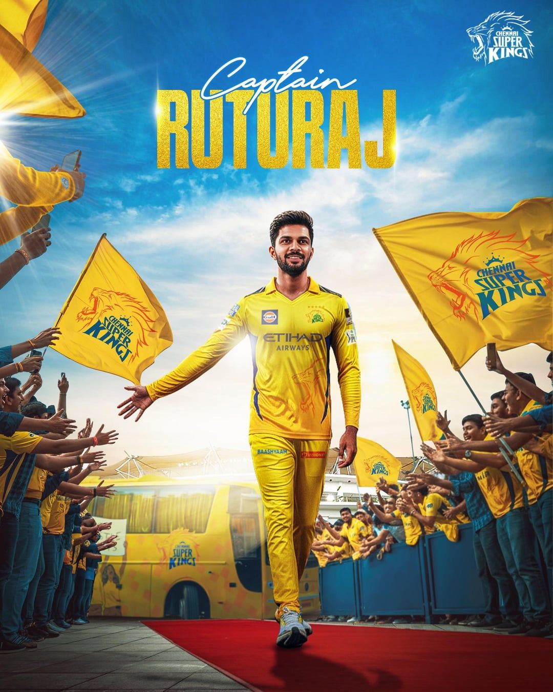 1080x1350 IPL 2026- Chennai Super Kings Captain