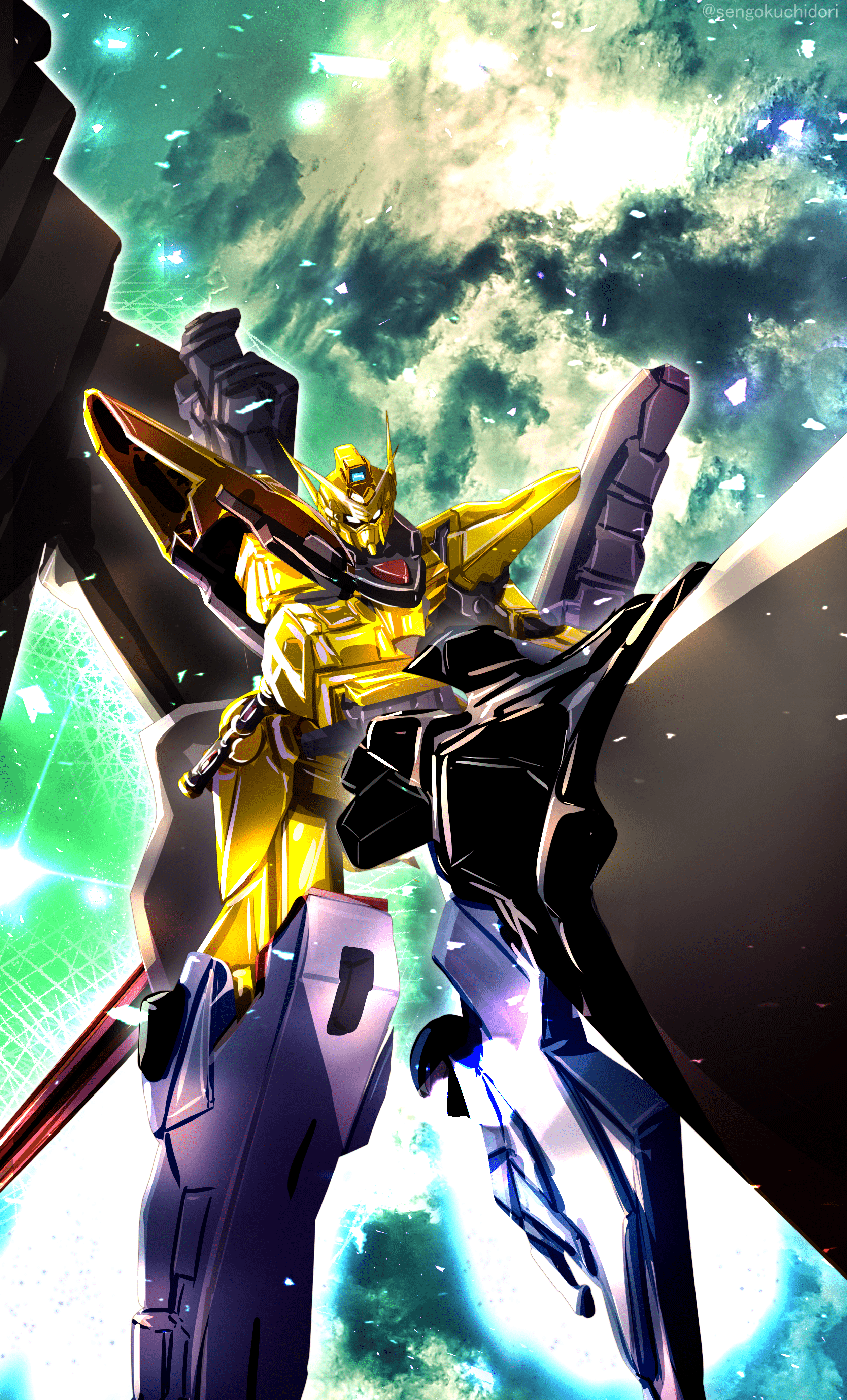 2516x4161 ORB 01 Akatsuki Gundam Suit Gundam SEED Destiny Anime Image Board
