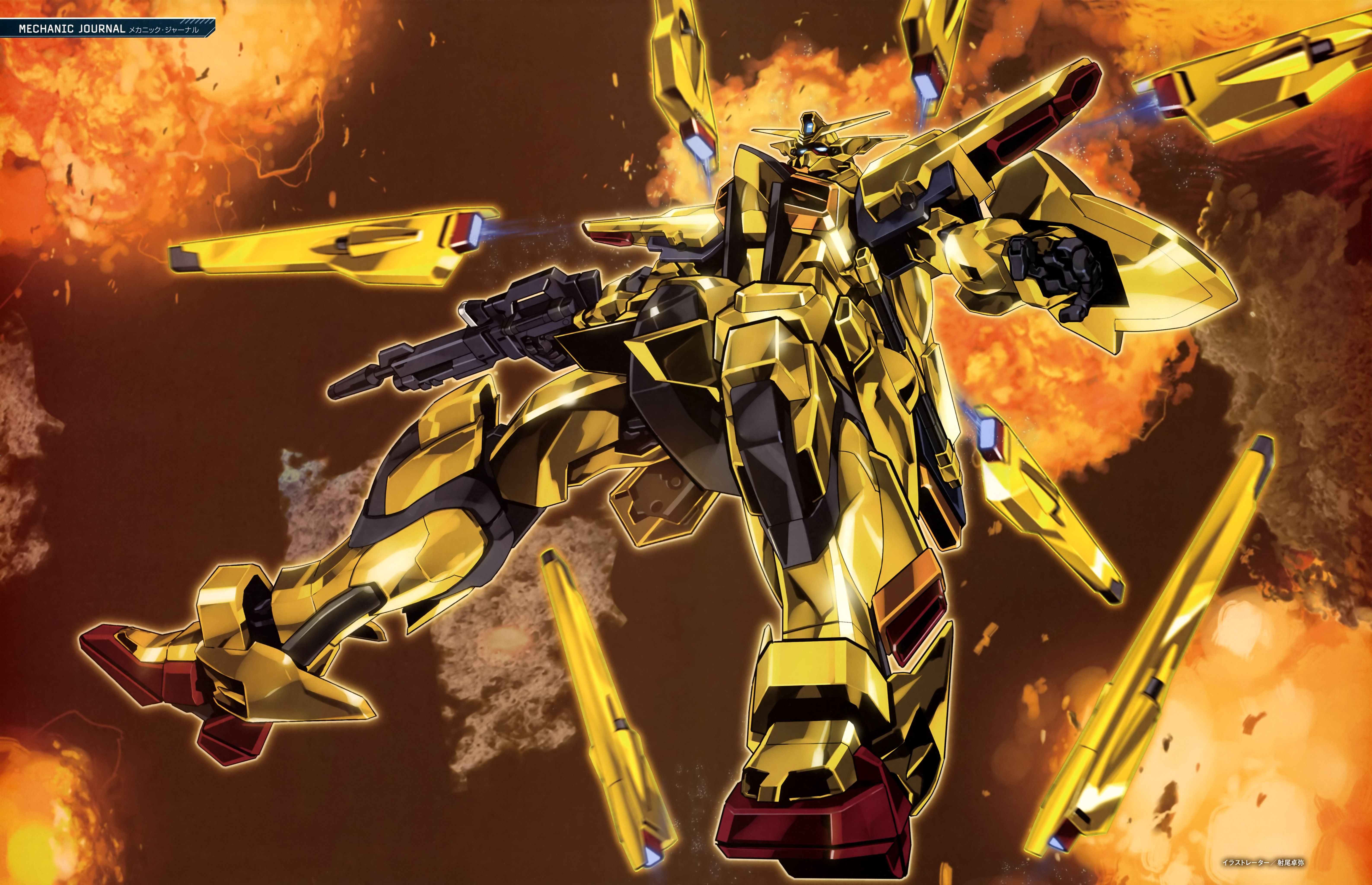 6350x4097 ORB 01 Akatsuki Gundam Suit Gundam SEED Destiny By Sunrise (Studio) Anime Image Board