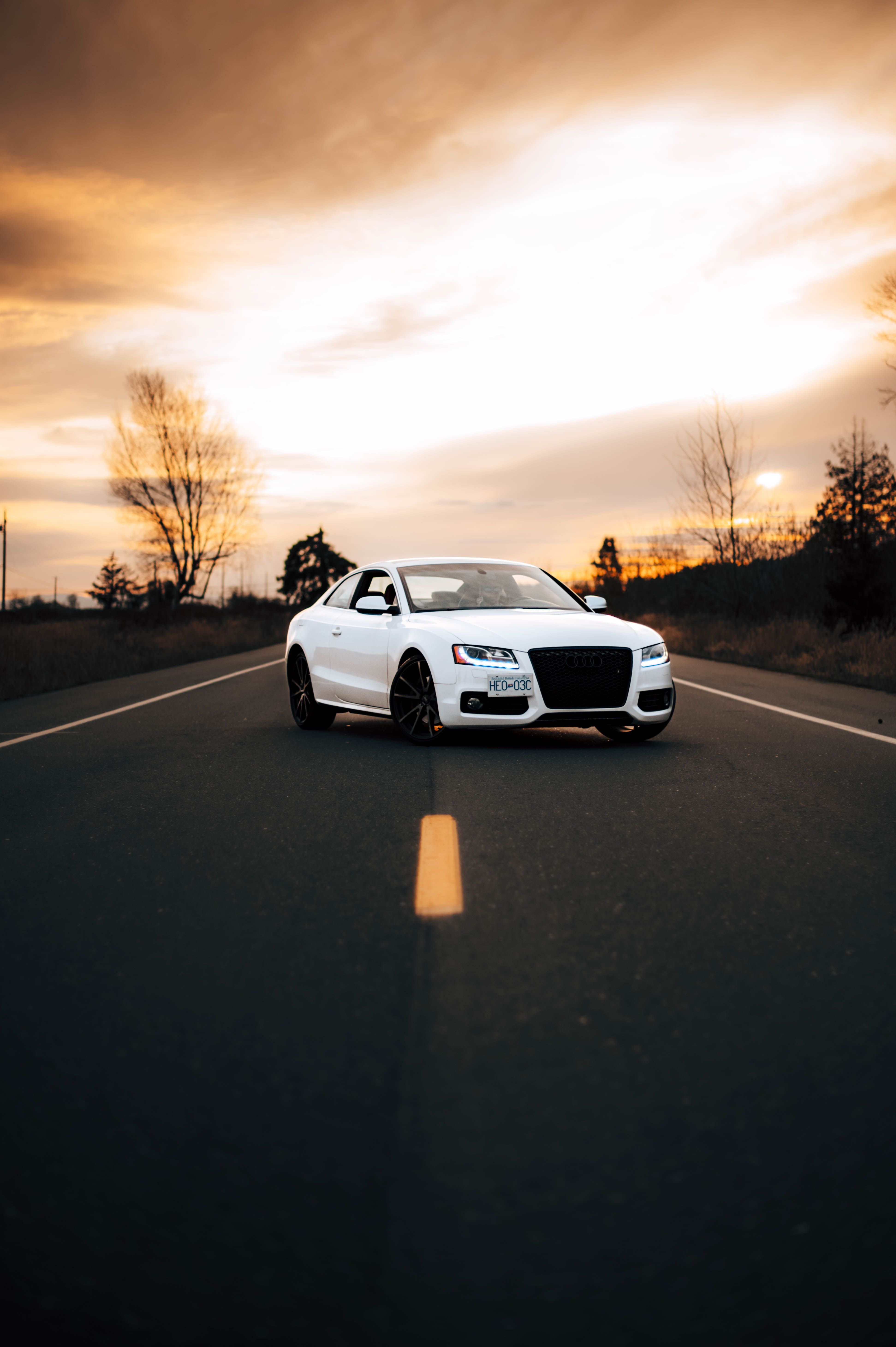 3885x5839 Orange Audi A5 · Free