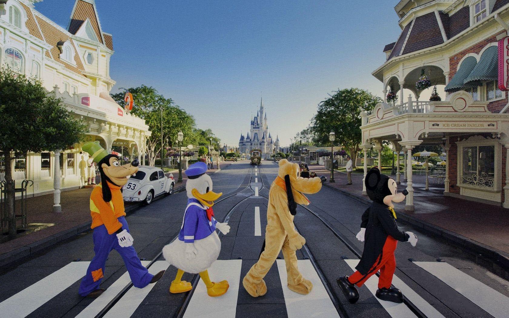 1680x1050 Main Street, U.S.A. meets Abbey Road