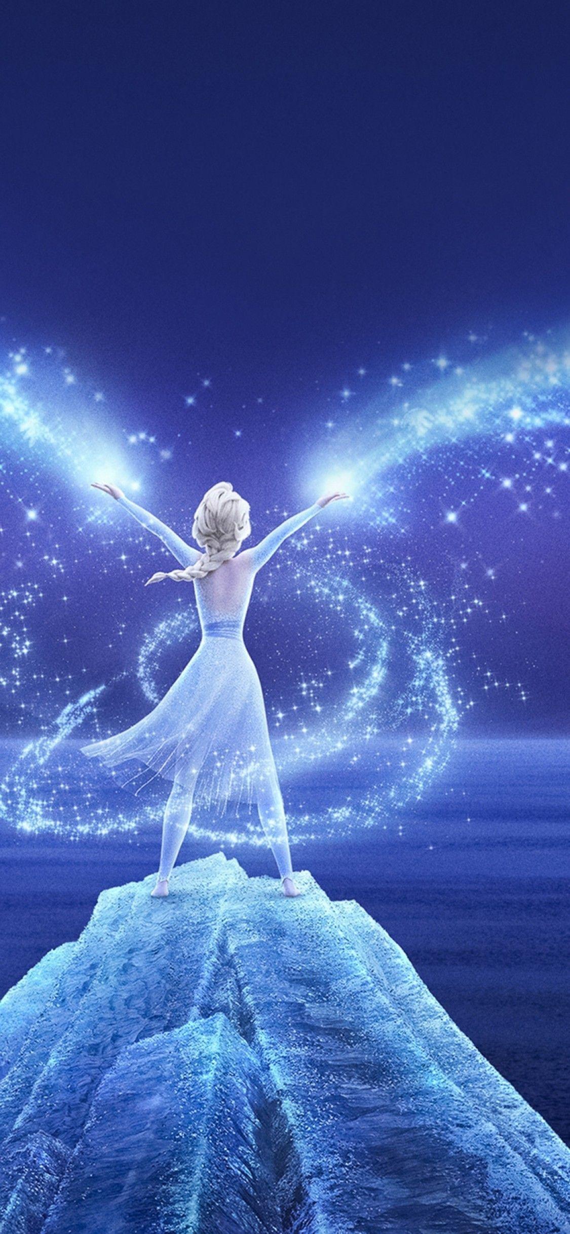 1125x2436 Download 1125x2436 Frozen Animation, Queen Elsa Wallpaper