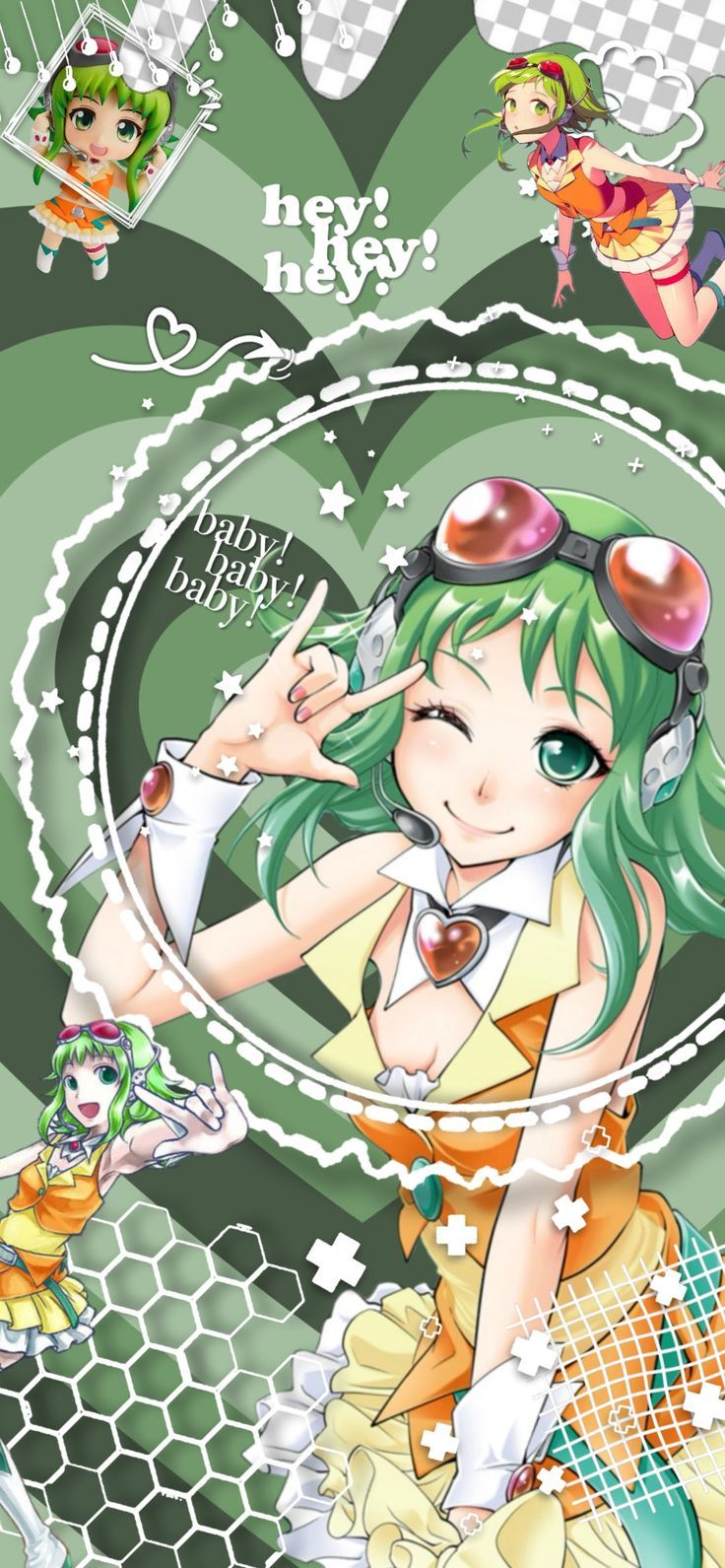 736x1591 Gumi wallpaper ᥫ᭡
