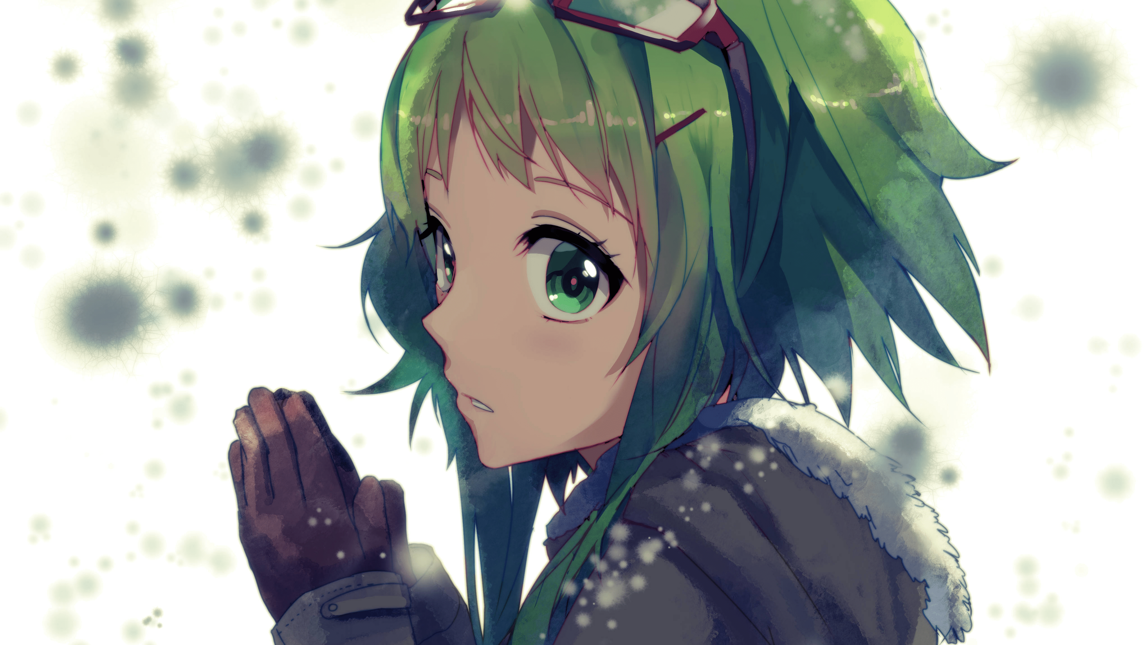 3840x2160 GUMI in 4K Ultra HD: A Stunning Vocaloid Anime Wallpaperx2160