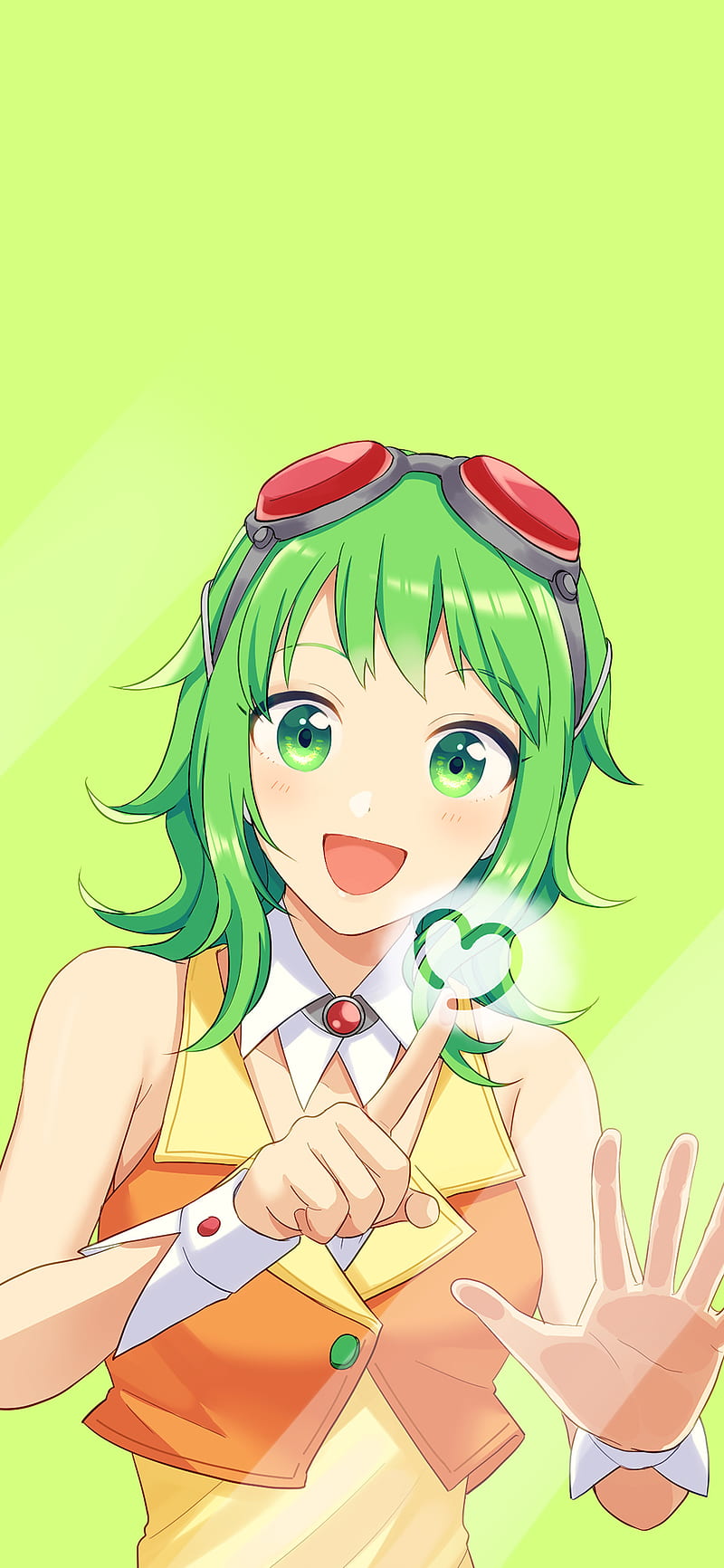 800x1732 Vocaloid, cute, pretty, nice, mad, gumi, funny, kanji, HD wallpaper