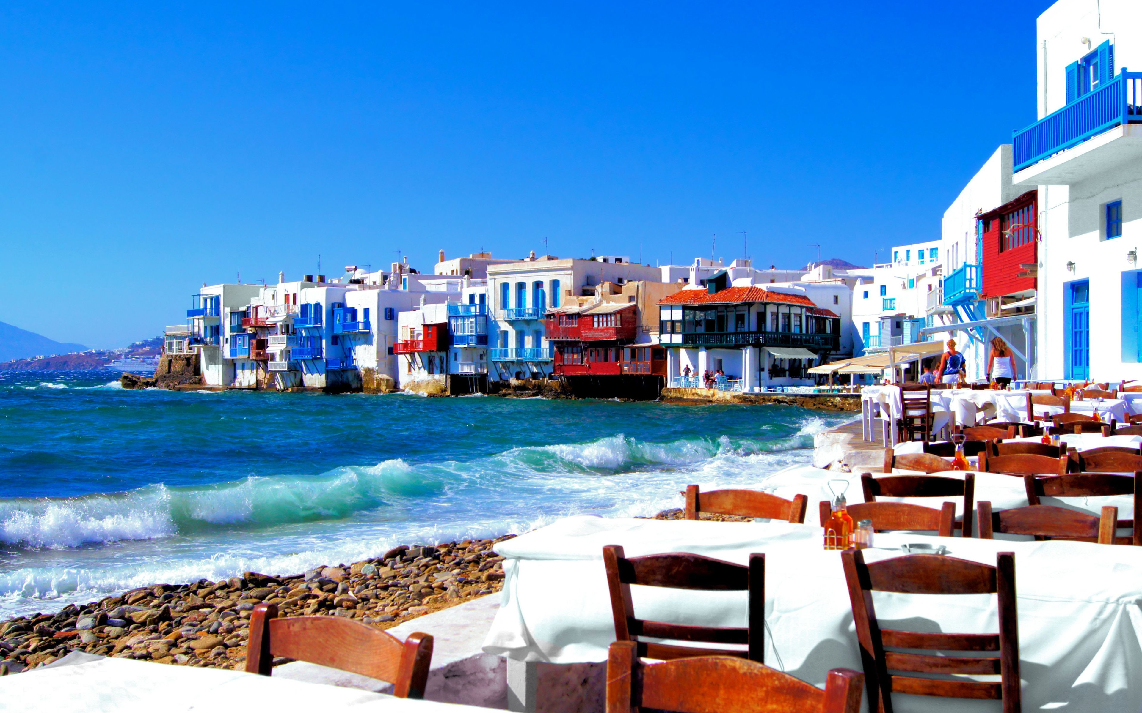 3840x2400 Summer Greece Wallpaper
