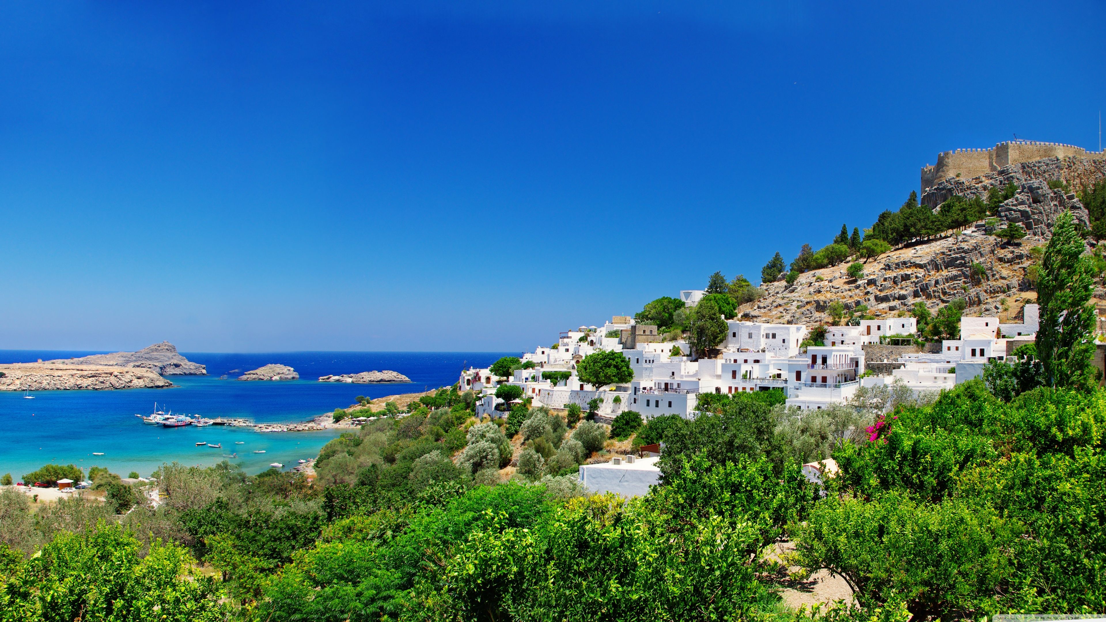 3840x2160 Greece Coast 4K UHD Wallpaper for UltraHD Desktop and TV : Dual Monitor : Smartphone and Tablet Devices