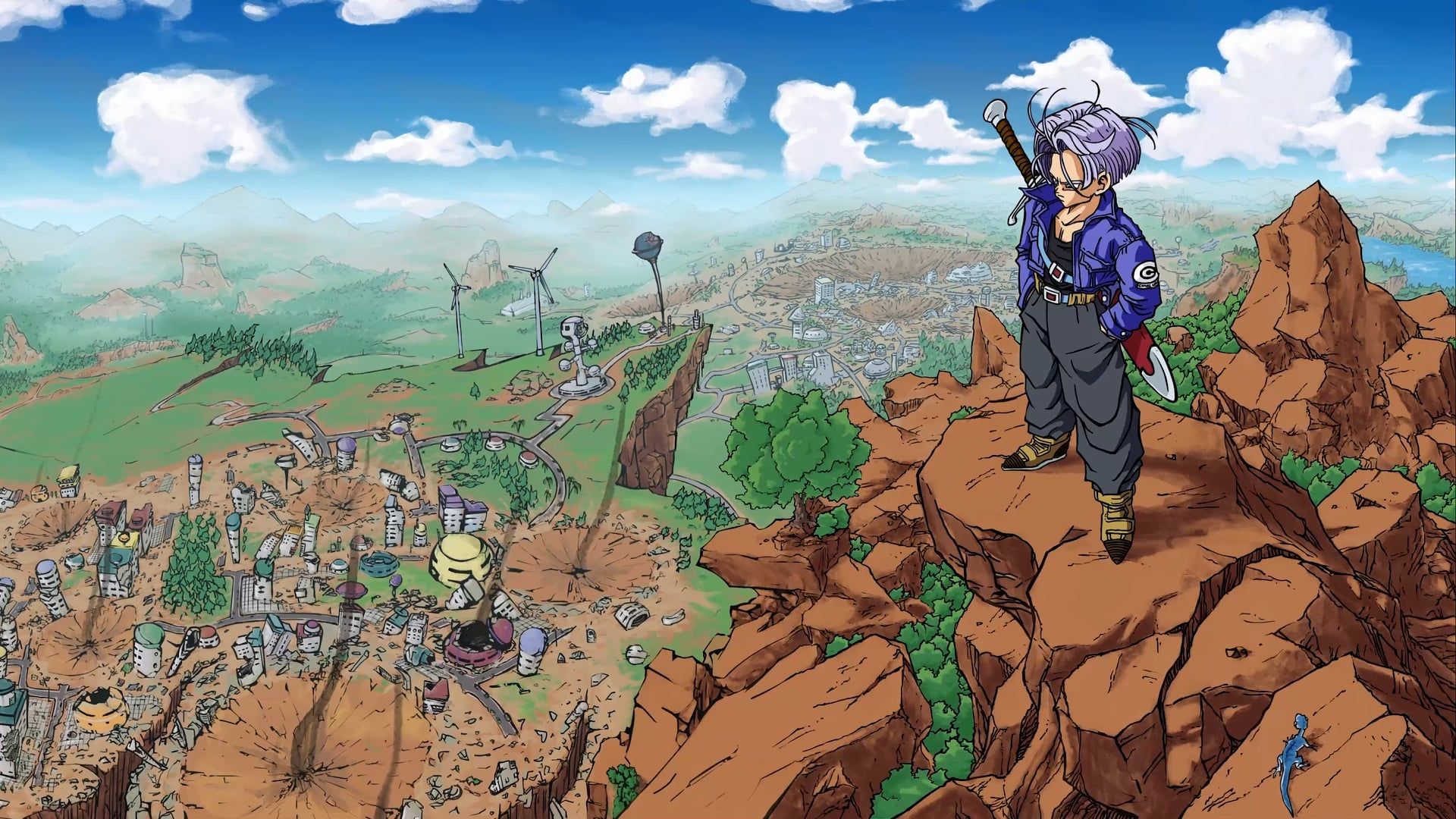 1920x1080 DBZ Hand Drawn Live Wallpaper (Future Trunks) To WE Below