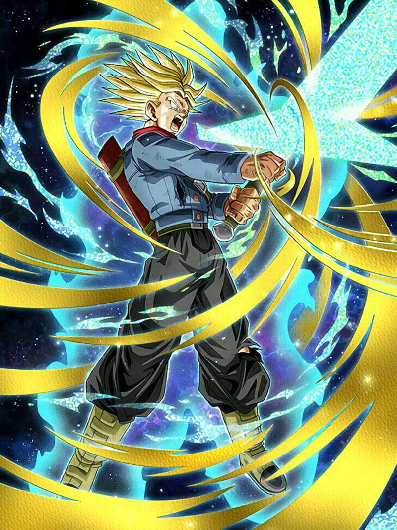 800x1067 DragonBall S Trunks, dragon, ball, super, future trunks, rage, blue, HD phone wallpaper