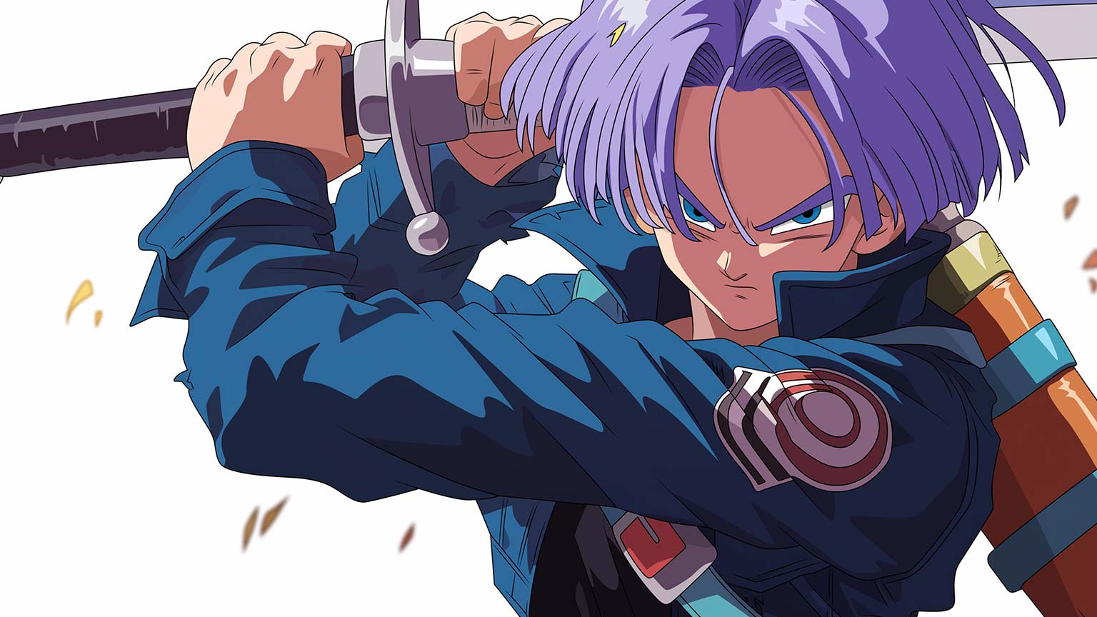 1536x864 Dragon Ball Future Trunks with Sword Desktop Wallpaper in 4K