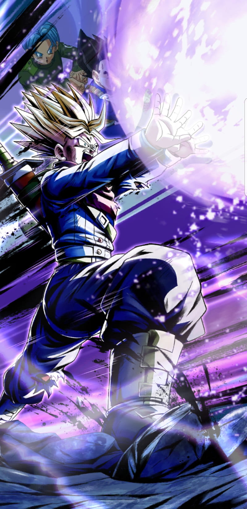800x1644 Future Trunks, ball, dbz, dragon, father, galick, legends, son, super, trunks, HD phone wallpaper