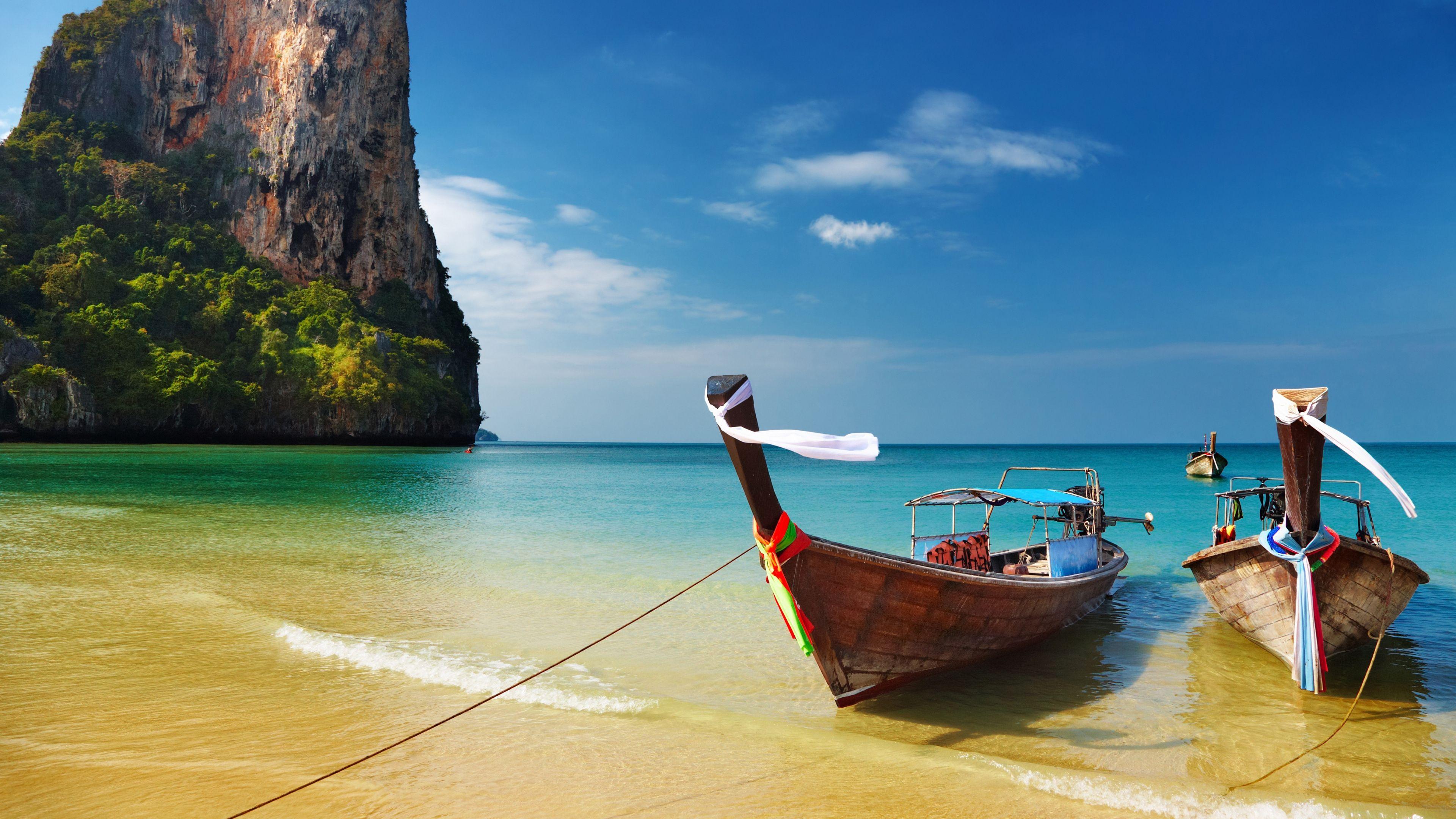3840x2160 Tropical Beach Thailand Ultra HD Wallpaper. UHD