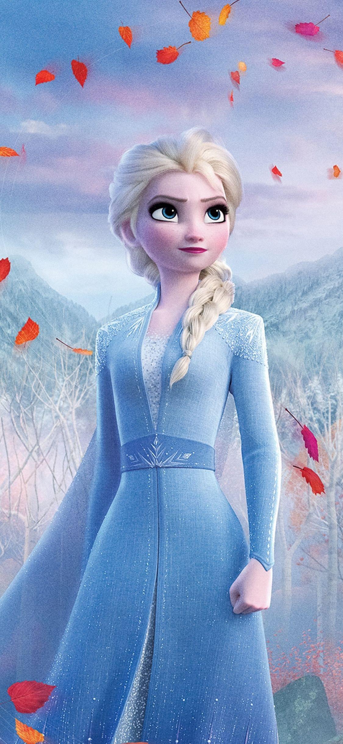 1125x2436 Download 1125x2436 wallpaper snow queen elsa, frozen movie