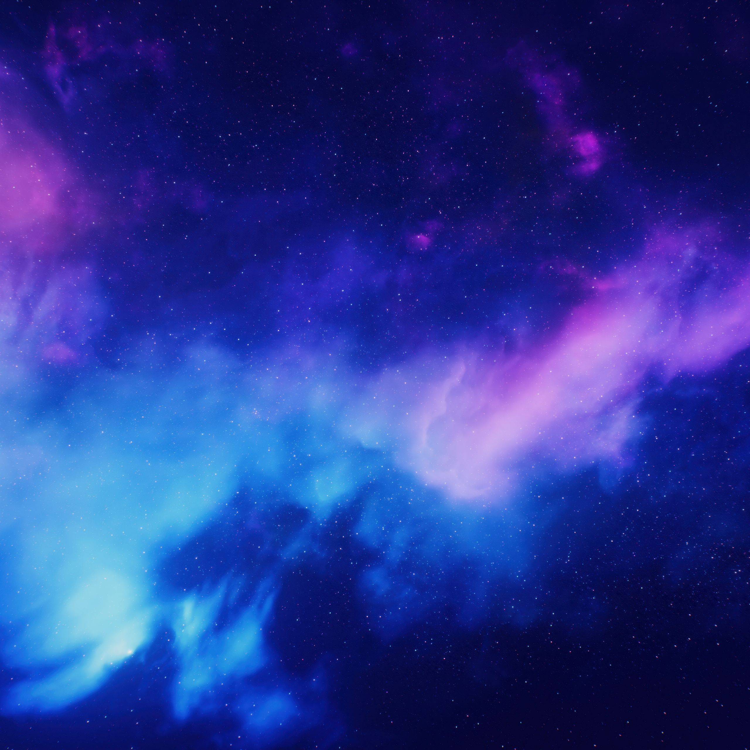 2560x2560 Cosmic Wallpaper 4K, Clouds, Blue aesthetic